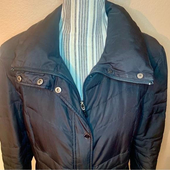 Kenneth Cole Reaction Coat Large Black Puffer Jacket Duckdown Wildfowl Feathers - Picture 2 of 16